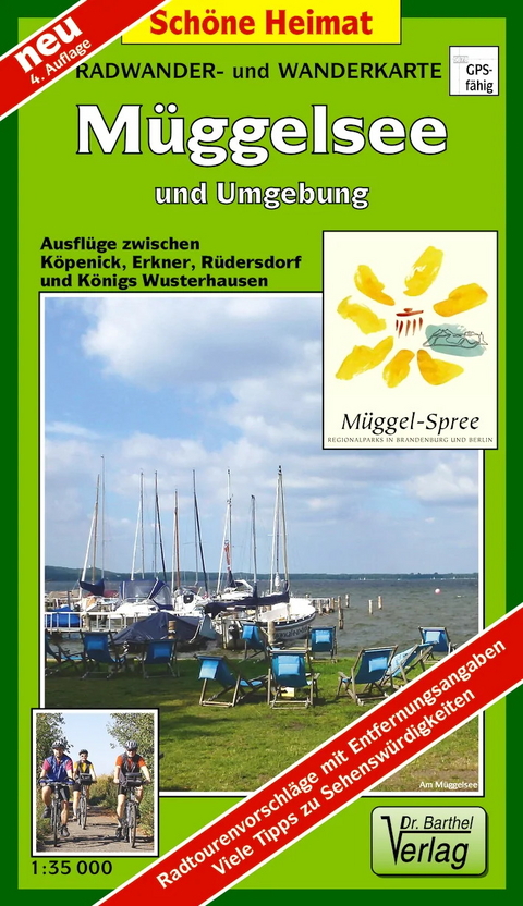 Radwander- und Wanderkarte Müggelsee und Umgebung