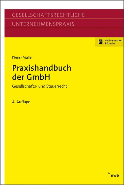 Praxishandbuch der GmbH - Hartmut Klein, Thomas Müller