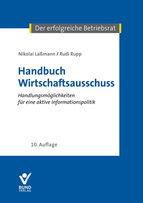 Handbuch Wirtschaftsausschuss - Rudi Rupp, Nikolai Laßmann