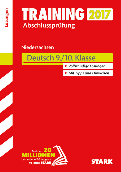 Training Abschlussprüfung Hauptschule Niedersachsen - Deutsch 9./10. Klasse Lösungen