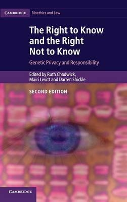 Right to Know and the Right Not to Know - 