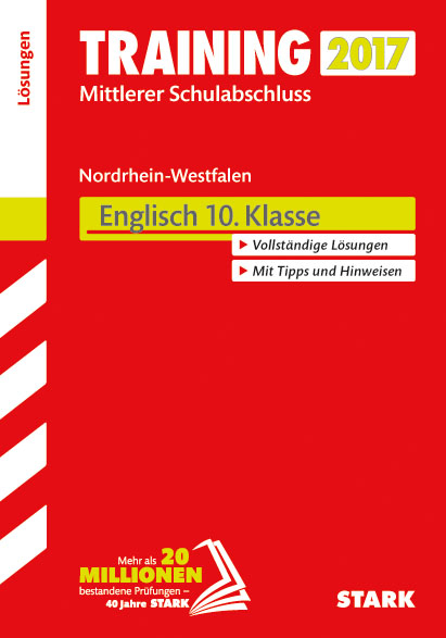 Training Zentrale Prüfung Realschule/Hauptschule Typ B NRW - Englisch Lösungsheft