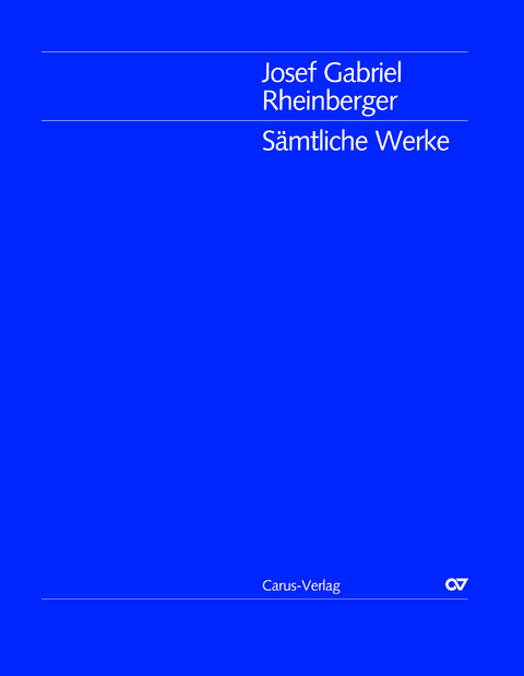 Josef Gabriel Rheinberger / Sämtliche Werke: Geistliche Gesänge I für Solostimmen bzw. Frauenchor mit Begleitung - 