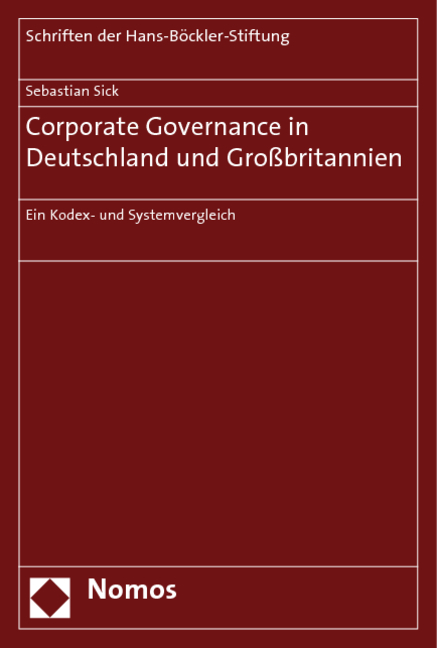 Corporate Governance in Deutschland und Großbritannien - Sebastian Sick