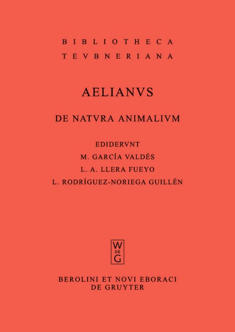 De natura animalium - Claudius Aelianus