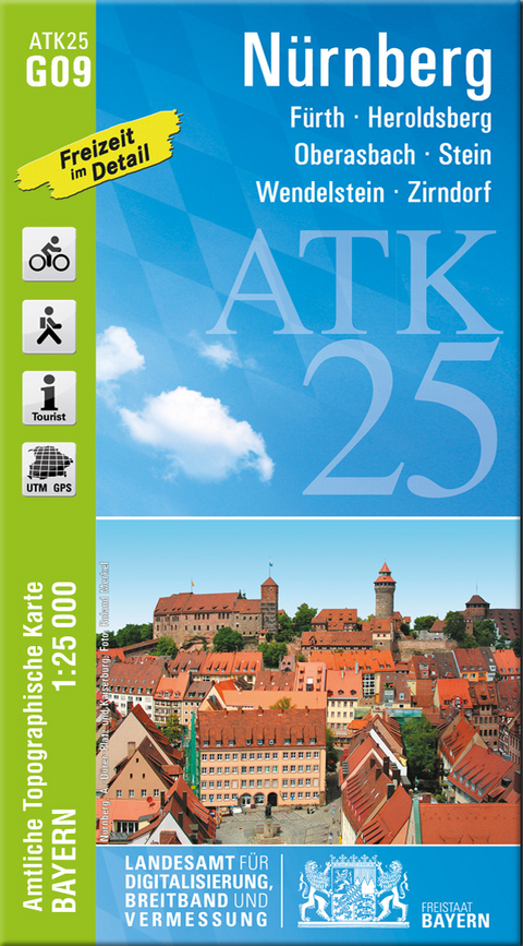 ATK25-G09 Nürnberg (Amtliche Topographische Karte 1:25000)