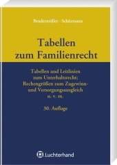 Tabellen zum Familienrecht - TzFamR - Heinrich Schürmann