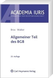 Allgemeiner Teil des BGB - Hans Brox, Wolf-Dietrich Walker