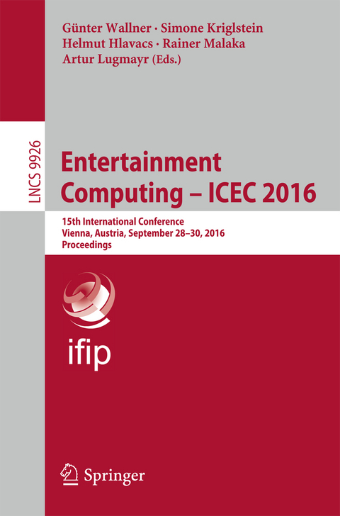 Entertainment Computing - ICEC 2016 - 