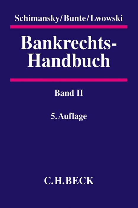 Bankrechts-Handbuch Band II