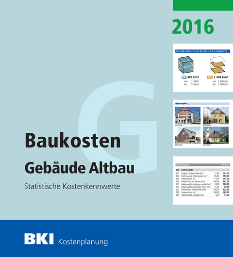 BKI Baukosten Altbau 2016 Teil 1