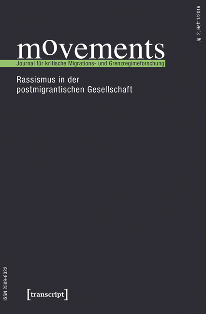 movements. Journal für kritische Migrations- und Grenzregimeforschung - 