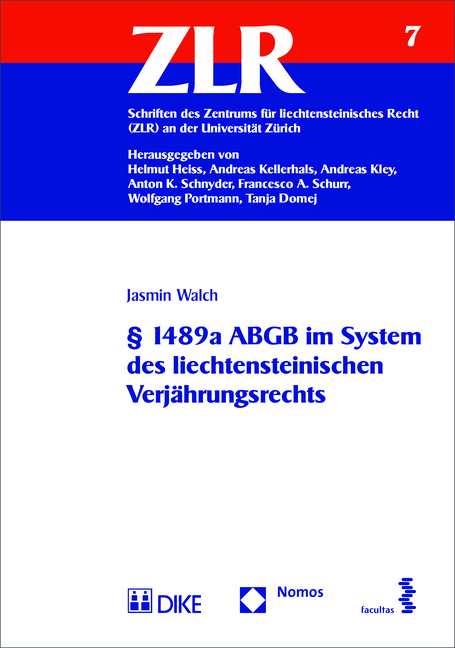 § 1489a ABGB im System des liechtensteinischen Verjährungsrechts - Jasmin Walch