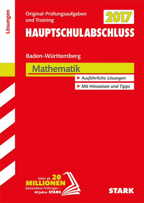 Abschlussprüfung Hauptschule Baden-Württemberg - Mathematik Lösungsheft