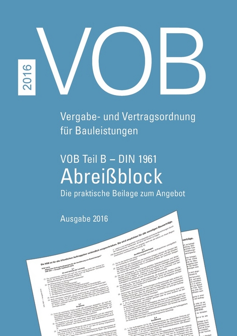 VOB Teil B - DIN 1961:2016