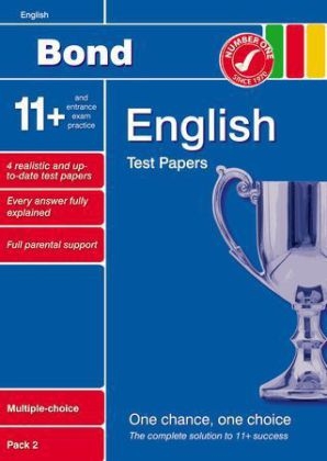 Bond 11+ Test Papers English Multiple Choice Pack 2 - Sarah Lindsay