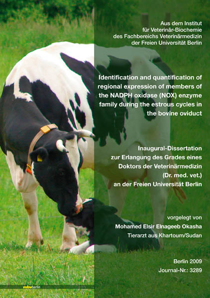 Identification and quantification of regional expression of members of the NADPH oxidase (NOX) enzyme family during the estrous cycles in the bovine oviduct - Mohamed Elsir Elnageeb Okasha