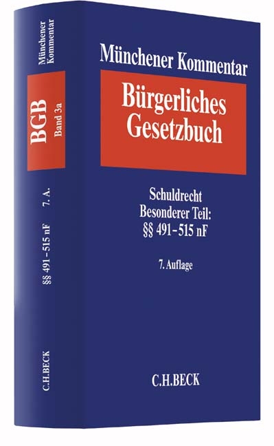 Münchener Kommentar zum Bürgerlichen Gesetzbuch  Bd. 3a Schuldrecht - Besonderer Teil - 