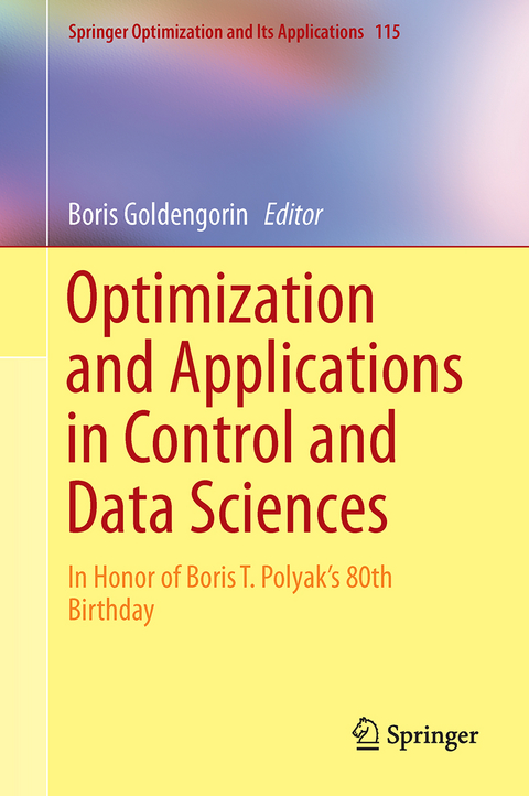 Optimization and Its Applications in Control and Data Sciences - 