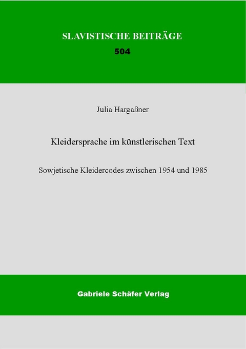 Kleidersprache im künstlerischen Text - Julia Hargaßner