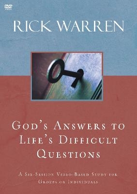 God's Answers to Life's Difficult Questions Video Study - Rick Warren