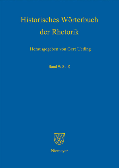 Historisches Wörterbuch der Rhetorik / St - Z - 