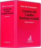 Gesetze des Landes Sachsen-Anhalt. Ergänzungsband - 