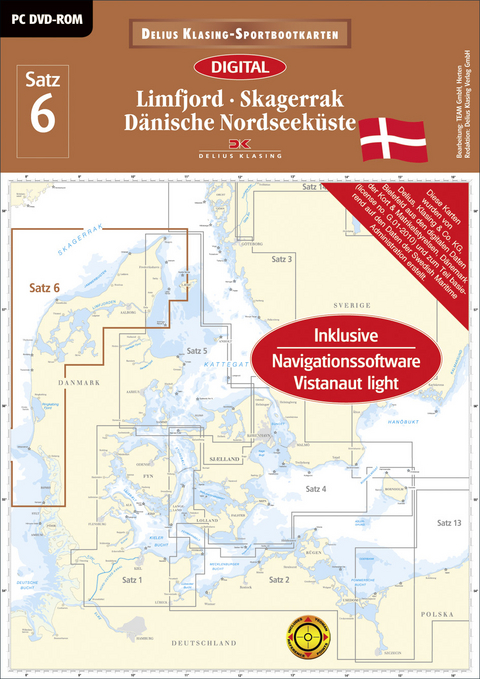 Satz 6: Limfjord - Skagerrak - Dänische Nordseeküste (DVD-ROM, Ausgabe 2016)