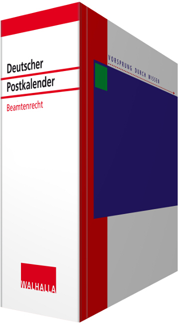 Deutscher Postkalender Beamtenrecht -  Walhalla Fachredaktion