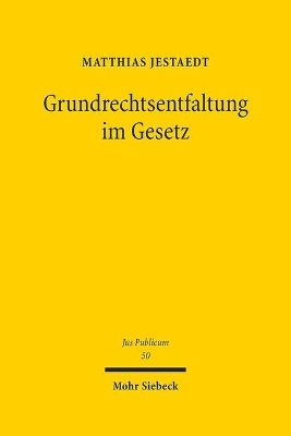 Grundrechtsentfaltung im Gesetz - Matthias Jestaedt