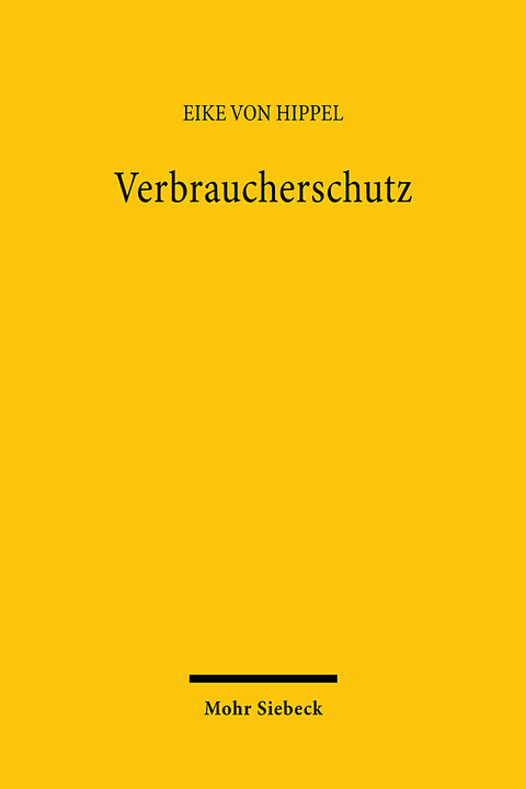 Verbraucherschutz - Eike von Hippel