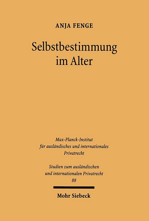 Selbstbestimmung im Alter - Anja Fenge