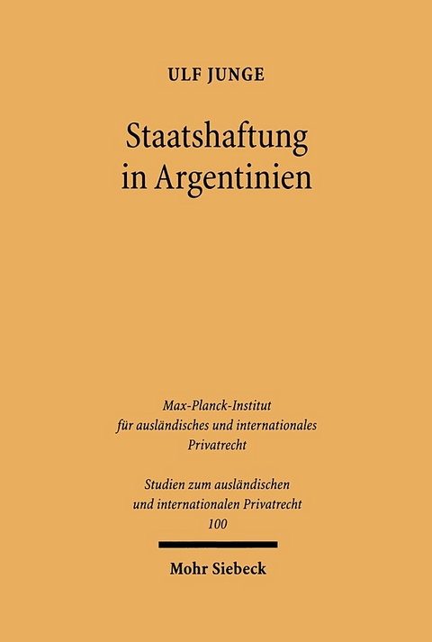 Staatshaftung in Argentinien - Ulf Junge