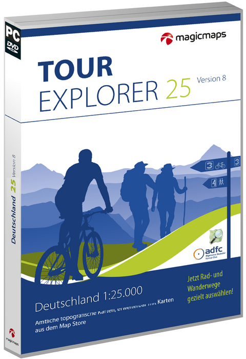 TOUR Explorer 25 Set Ost, Version 8.0, DVD-ROMs