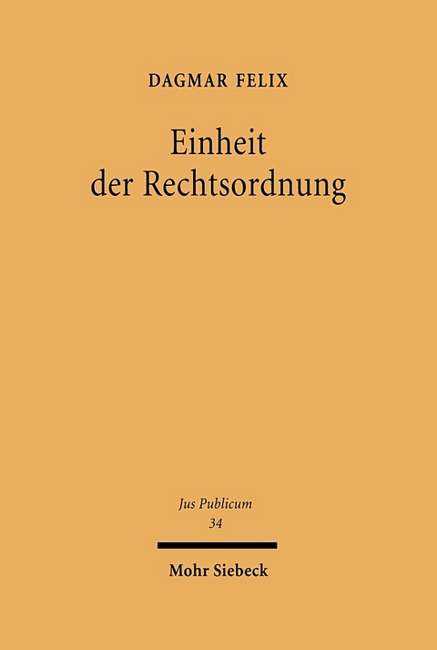 Einheit der Rechtsordnung - Dagmar Felix