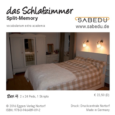 das Schlafzimmer, Split-Memory + Arbeitsheft, SABEDU Box 04 - Margret Riemann-Eggers