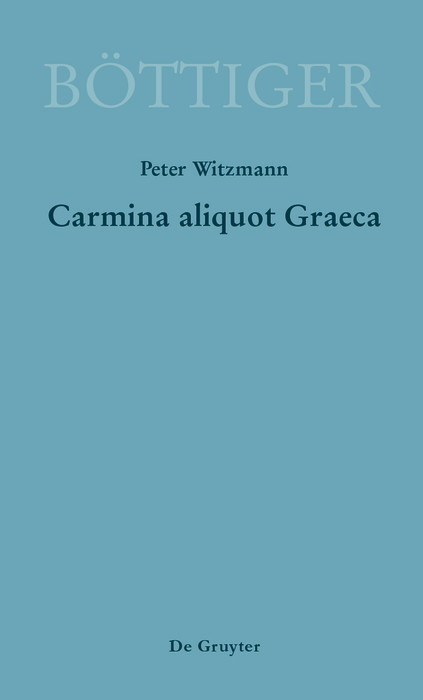 Carmina aliquot Graeca - 