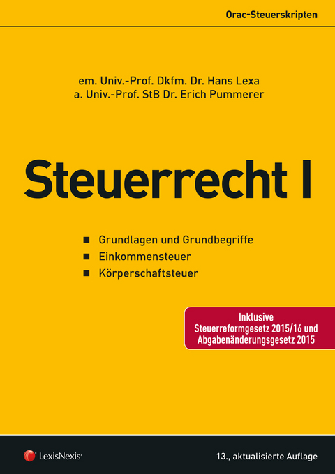 Steuerrecht I - Hans Lexa, Erich Pummerer