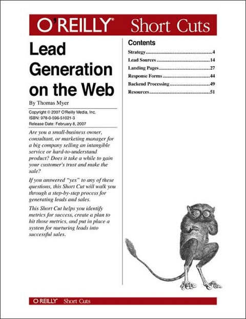 Lead Generation on the Web - Thomas Myer