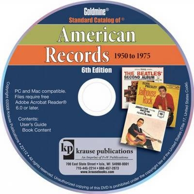 Standard Catalog of American Records 1950-1975 DVD -  Goldmine