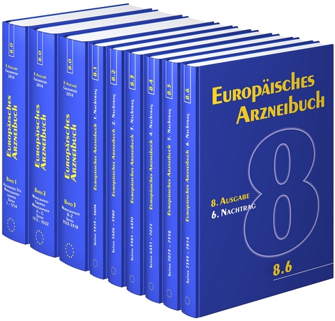 Europäisches Arzneibuch 8. Ausgabe, Grundwerk 2014 (Ph. Eur. 8.0) inkl. 1. bis 6. Nachtrag (Ph. Eur. 8.1 bis 8.6)