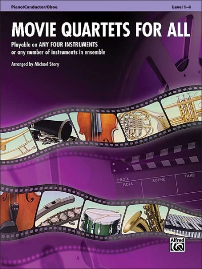 Movie Quartets for All - Pno/Conductor/Oboe