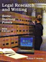 Legal Research and Writing - William Statsky