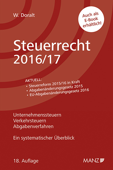 Steuerrecht 2016/17 - Werner Doralt