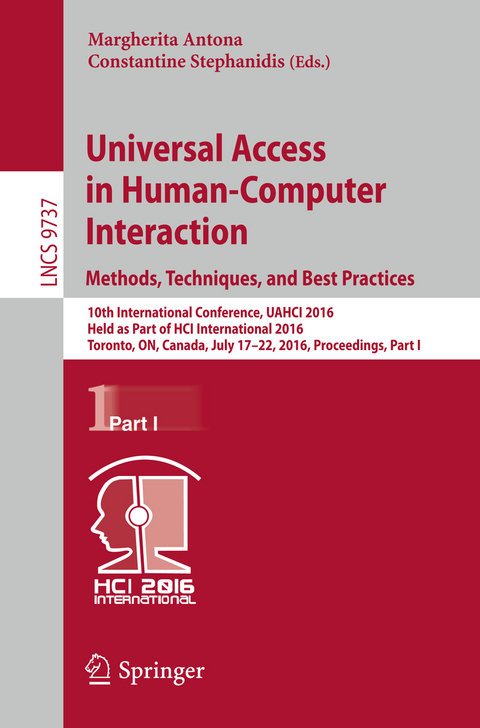 Universal Access in Human-Computer Interaction. Methods, Techniques, and Best Practices - 