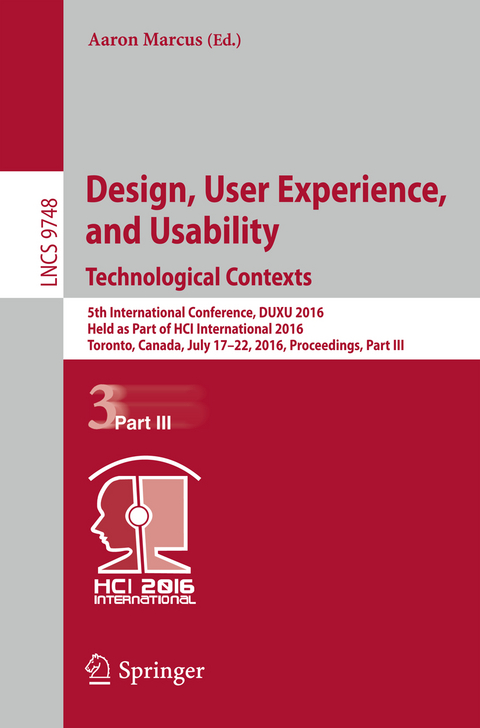 Design, User Experience, and Usability: Technological Contexts - 