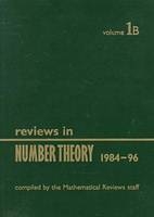 Reviews in Number Theory 1984-1996 -  American Mathematical Society