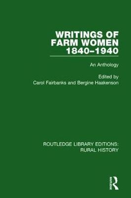 Writings of Farm Women, 1840-1940 - 