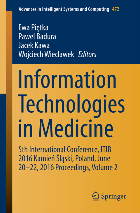 Information Technologies in Medicine - 