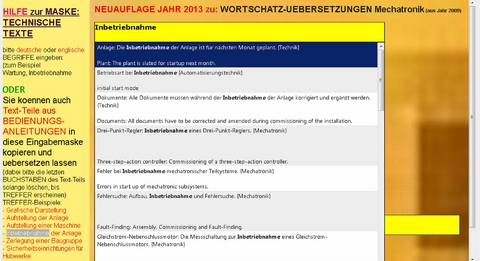 deutsch-englisch Technik-Texte-Uebersetzer + Technisches Woerterbuch Mechatronik {UPDATE auf USB-STICK (nur bei Bestellung ueber Lehrmittel-Wagner)} - Markus Wagner